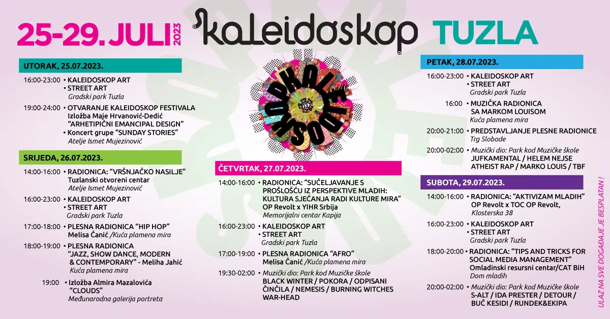 Danas počinje 13. Međunarodni festival umjetnosti mladih Kaleidoskop