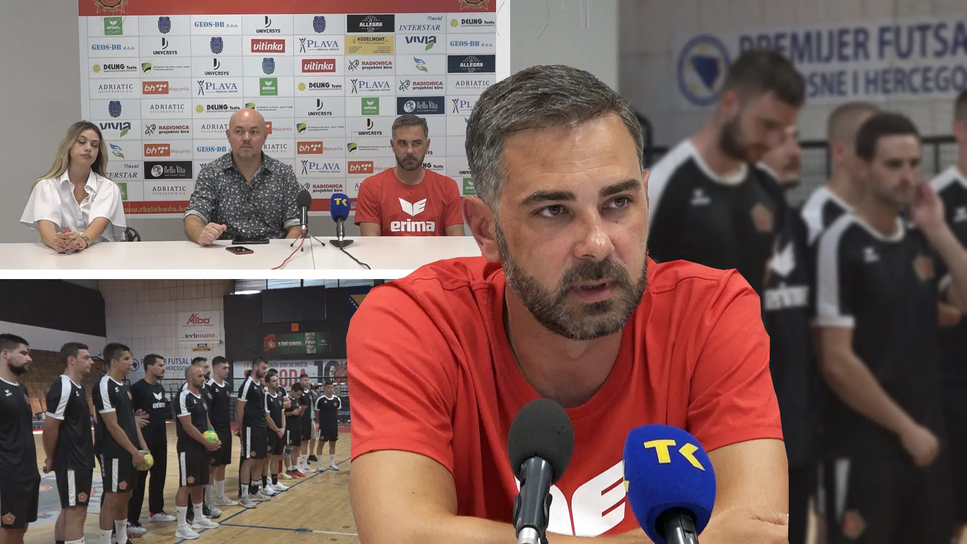 (VIDEO) Rukometni klub “Sloboda” na press konferenciji predstavio novog trenera, nakon čega je obavljen i prvi trening