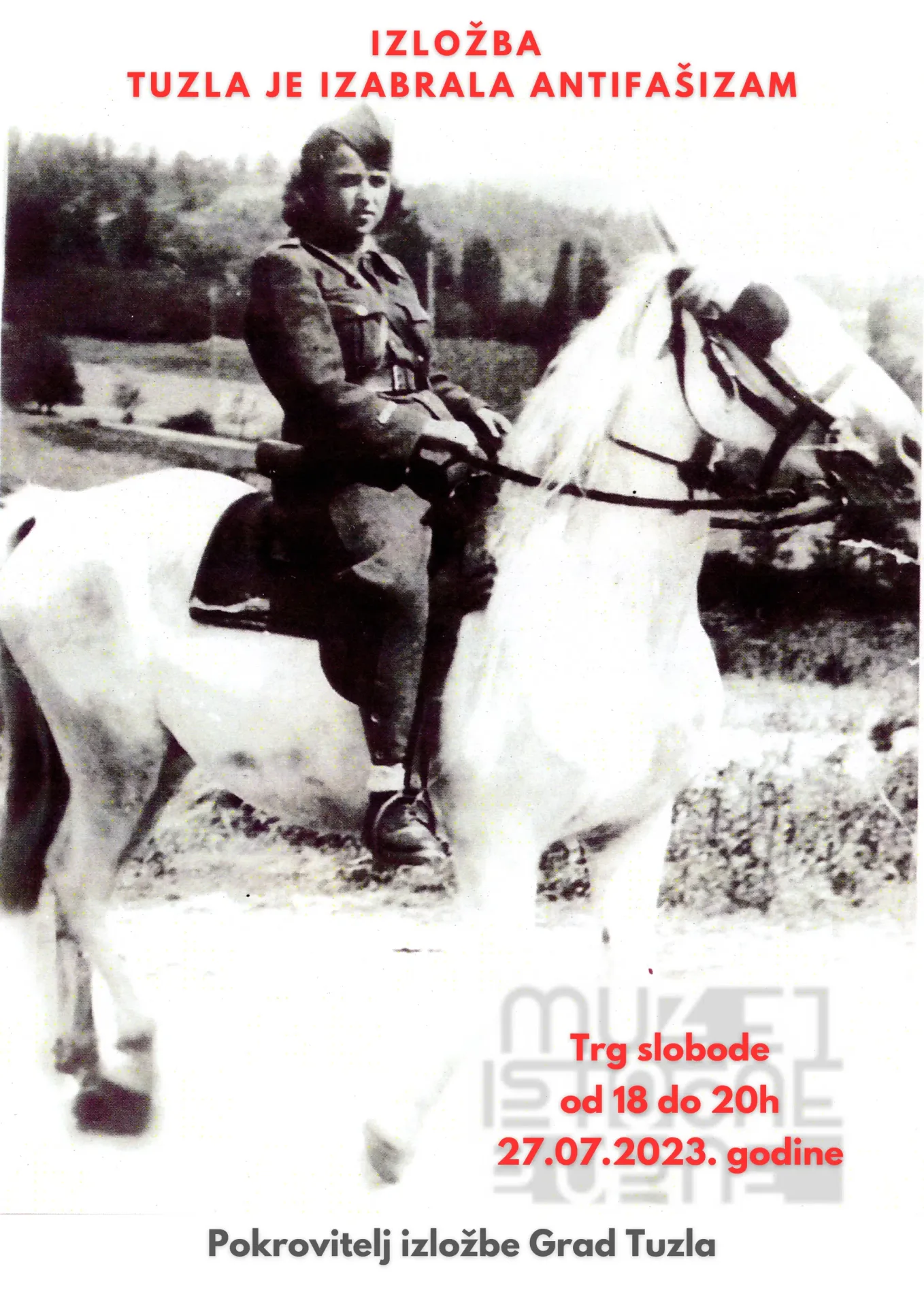 Izložba ”Tuzla je izabrala antifašizam” na Trgu slobode u Tuzli