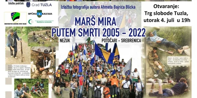 U Tuzli otvorenje izložbe fotografa Ahmeda Bajrića Blicka “Marš Mira-putem smrti 2005-2022”