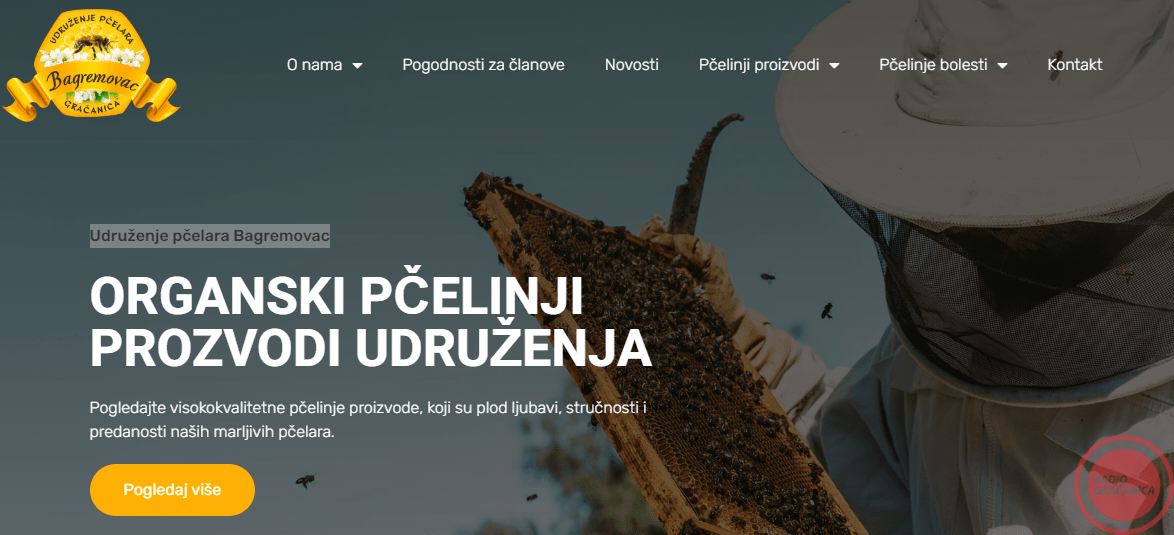 Predstavljanje web stranice Udruženja pčelara Bagremovac  –