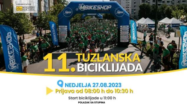 Najmasovniji događaj ovog tipa u BiH: Tuzlanska biciklijada 27. avgusta