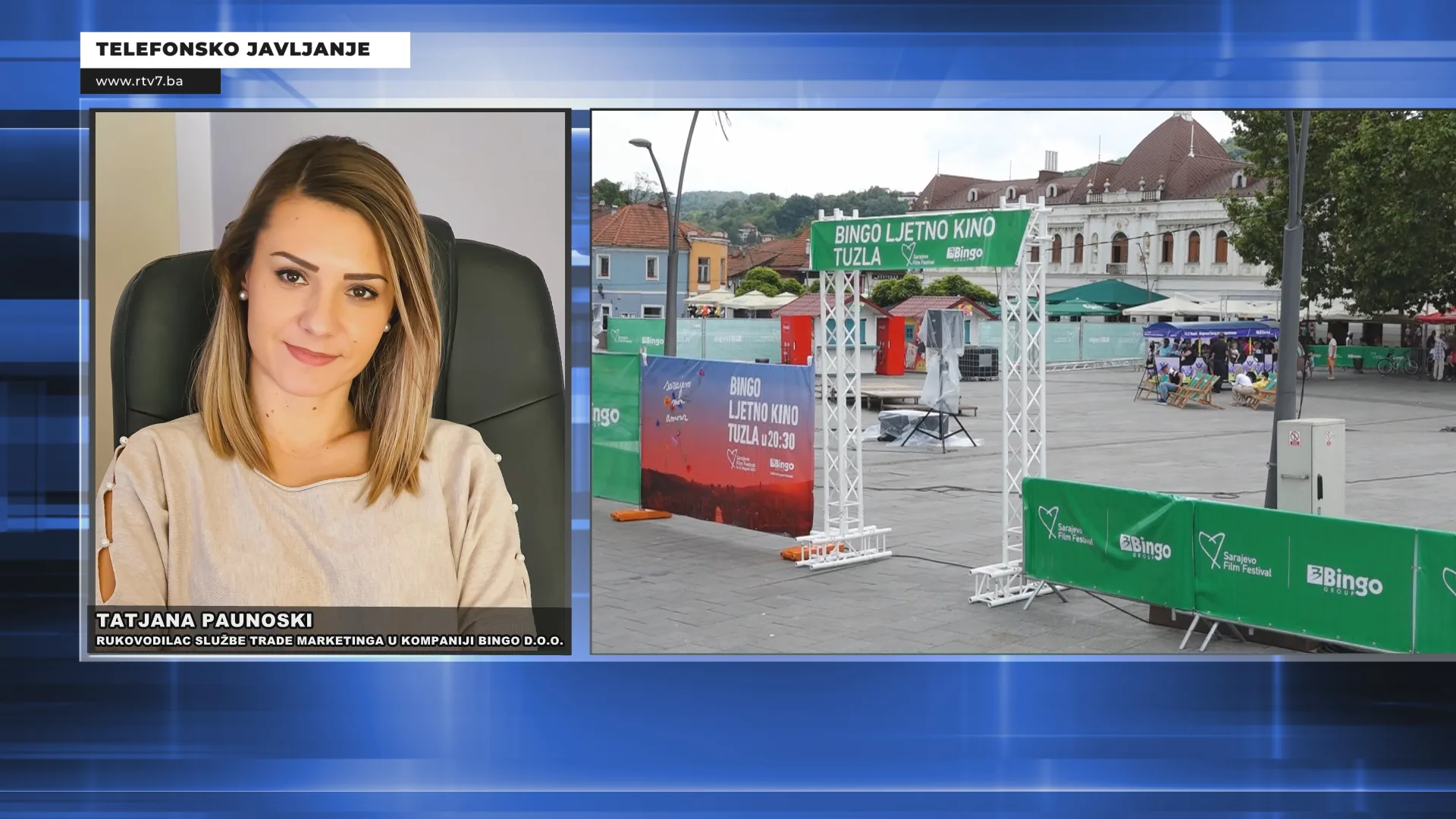 (VIDEO) Paunoski: Interesovanje za filmove je veliko, posjetioce na Trgu Slobode očekuje “prava čarolija”