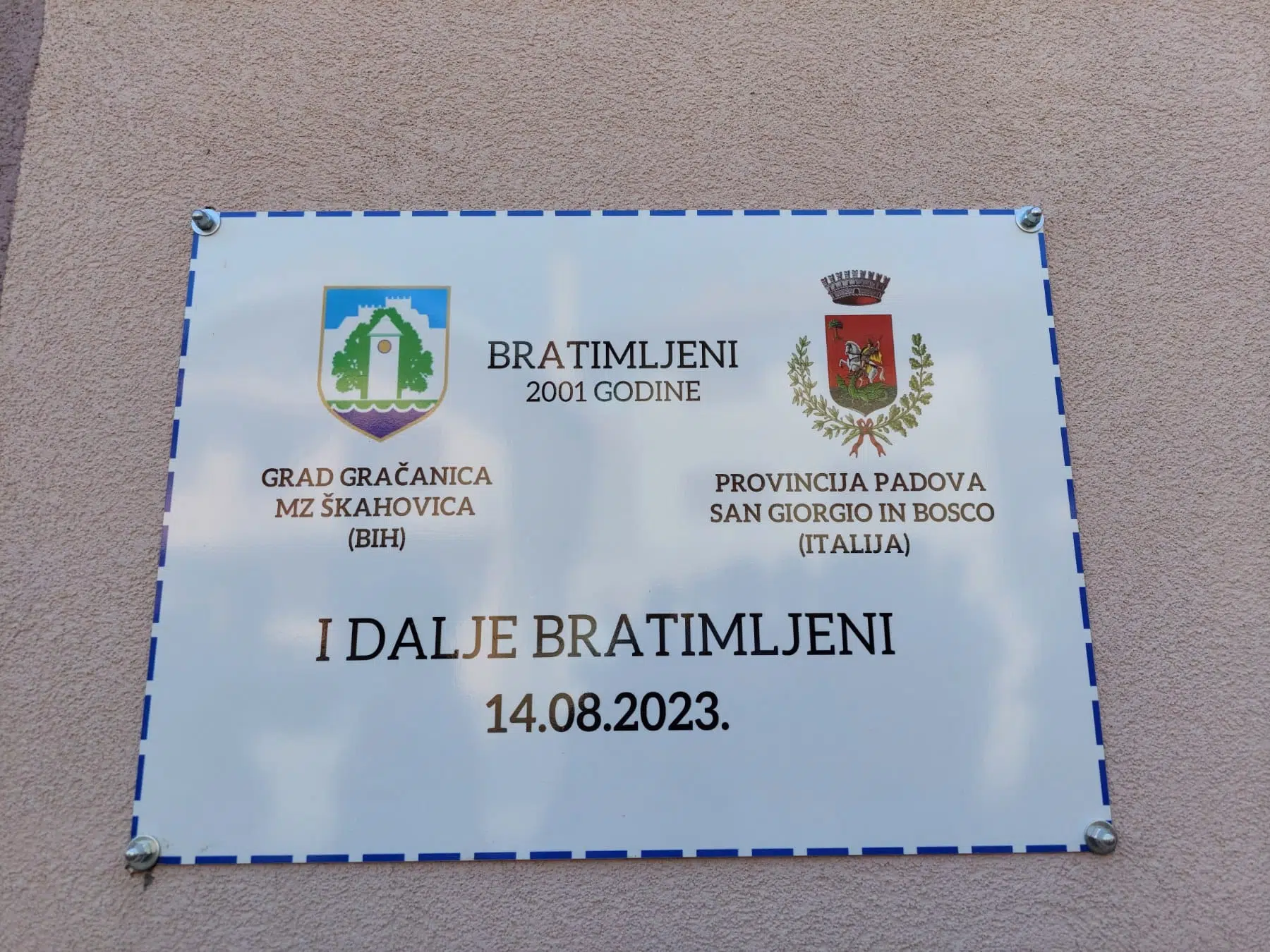 Obilježena 25. godišnjica bratske veze sa gradom San Đorđo In Bosco