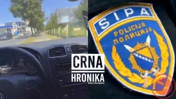 Bahata vožnja trotoarom u Gračanici –