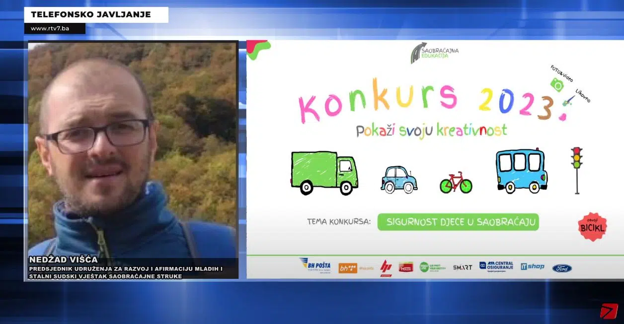 (Video) U toku likovni i FOTO&VIDEO konkurs “Sigurnost djece u saobraćaju, pokaži svoju kreativnost“