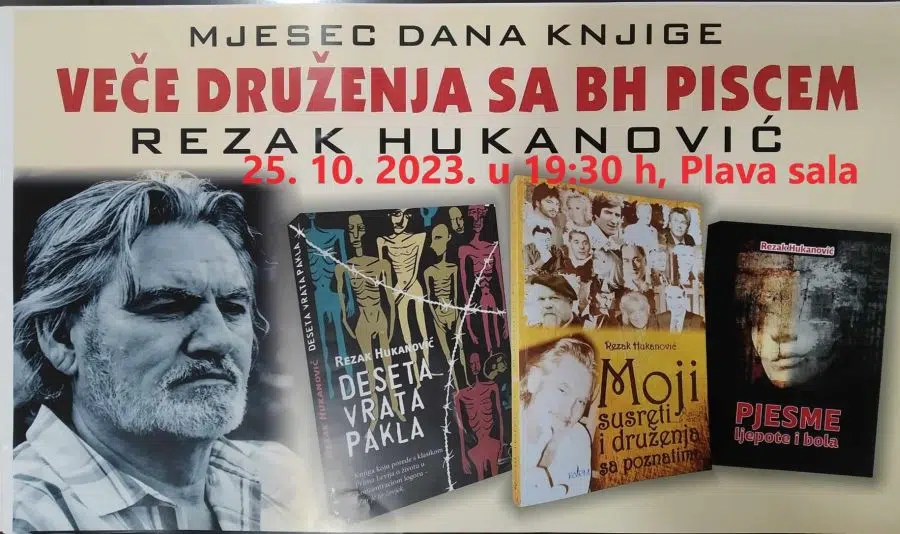 BKC:Veče sa piscem Rezakom Hukanovićem