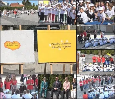 (Video)”Dani filantropije”: Oko 200 mališana s Trga Slobode poslalo poruku dobročinstva i ljubavi