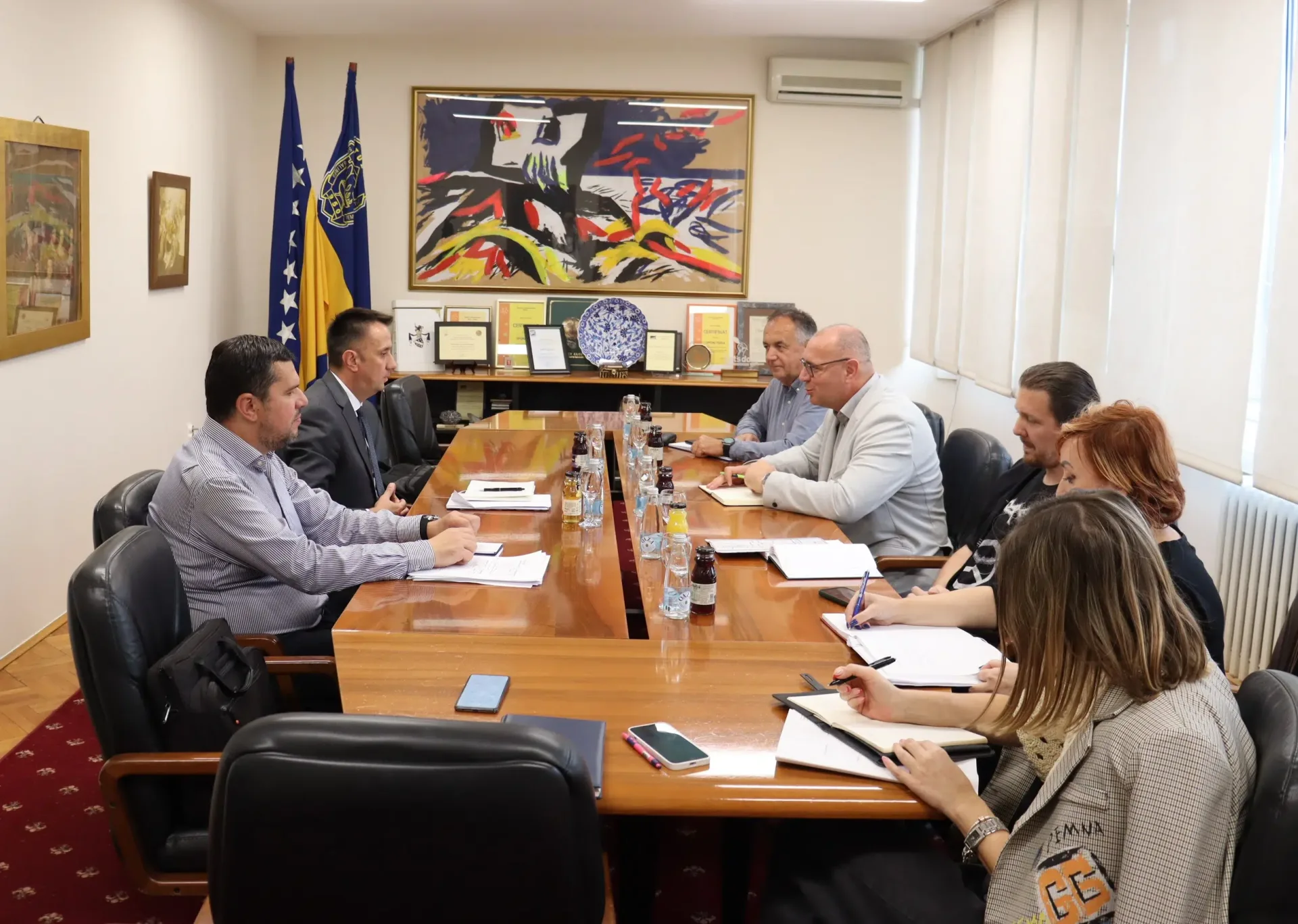 Federalni ministar Lakić sastao se sa gradonačelnikom  Lugavićem
