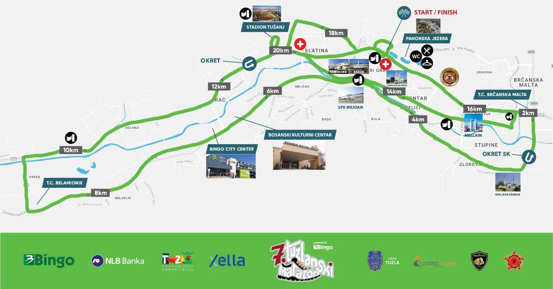 U nedjelju će biti održan 7. tuzlanski maraton; Izmjena saobraćaja u Gradu Tuzla