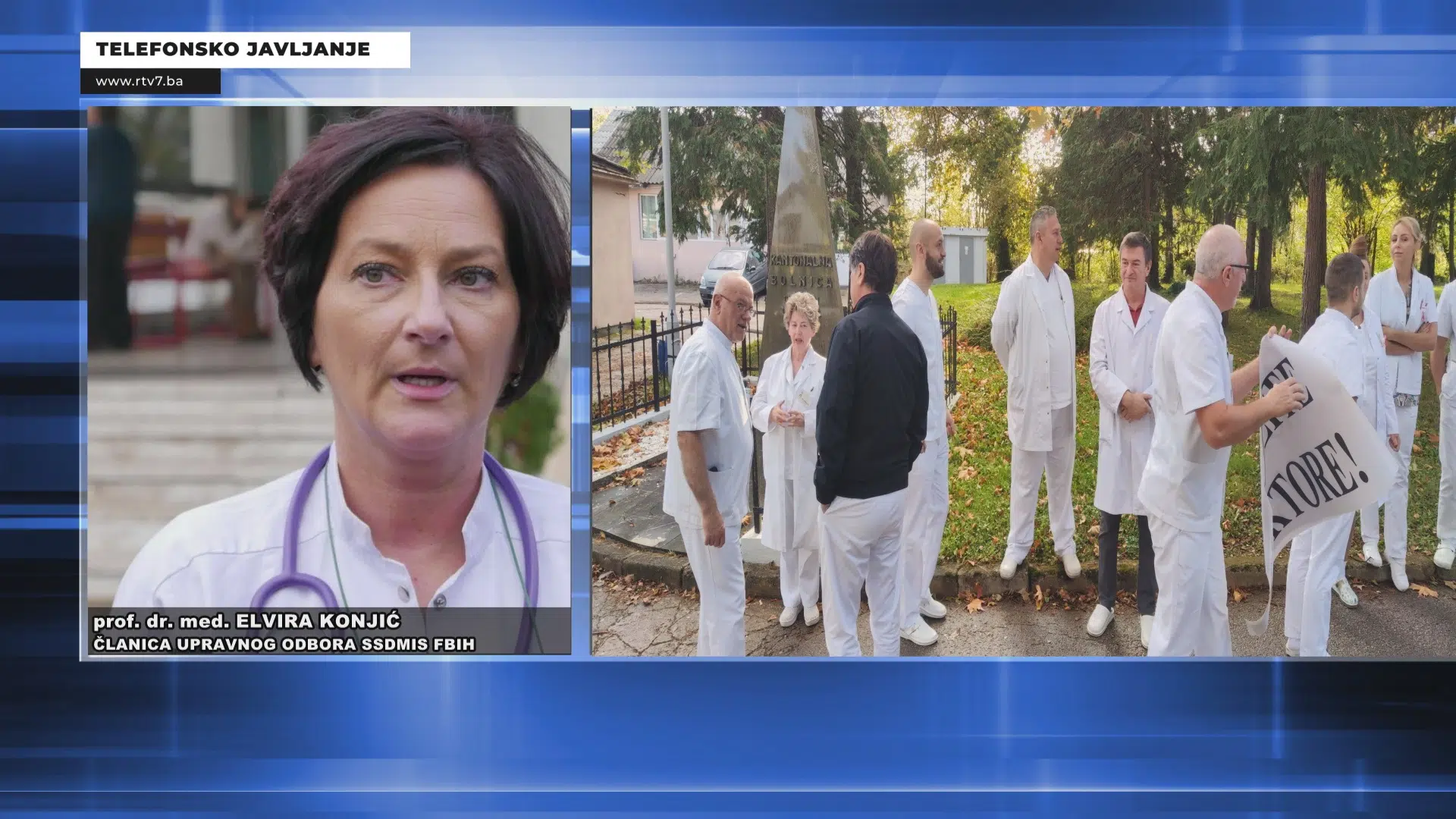 (Video) Održan štrajk upozorenja u FBiH: Ljekari traže rješavanje kolektivnog ugovora i izjednačavanje prava