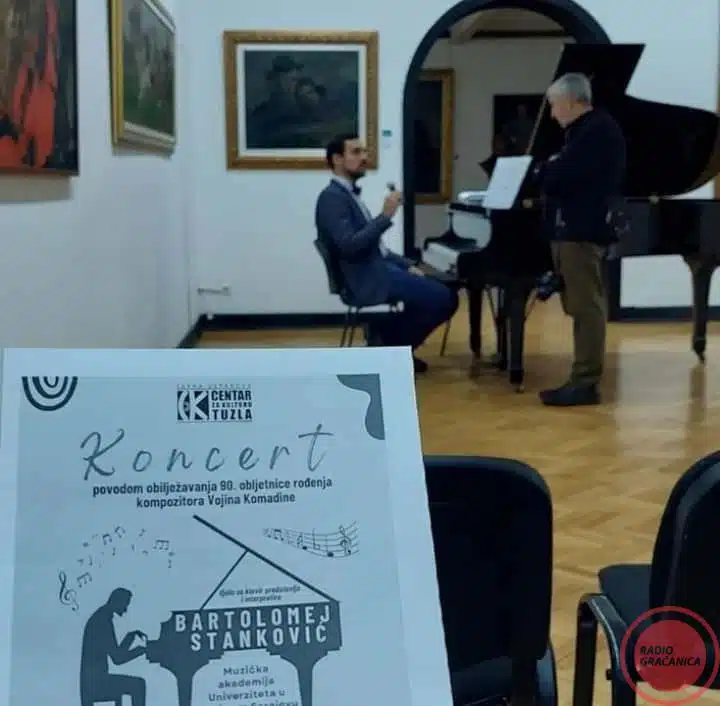 Održan koncert pijaniste Bartolomeja Stankovića i svjetska praizvedba Toccate in C kompozitora Miralema Mejremića –