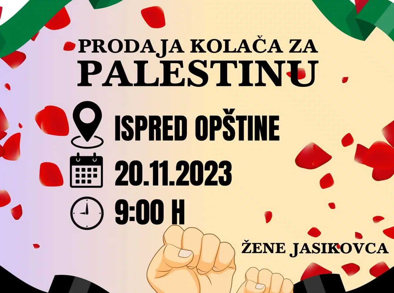 U ponedjeljak u Teočaku prodaja kolača za Palestinu