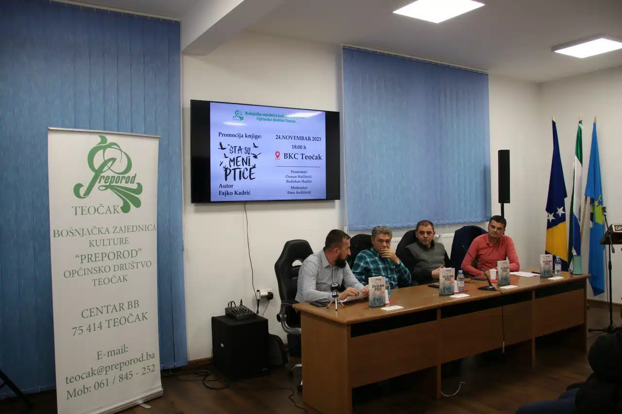 Roman “Šta su meni ptice”, autora Fajke Kadrića, promovisan u Teočaku (AUDIO+FOTO)