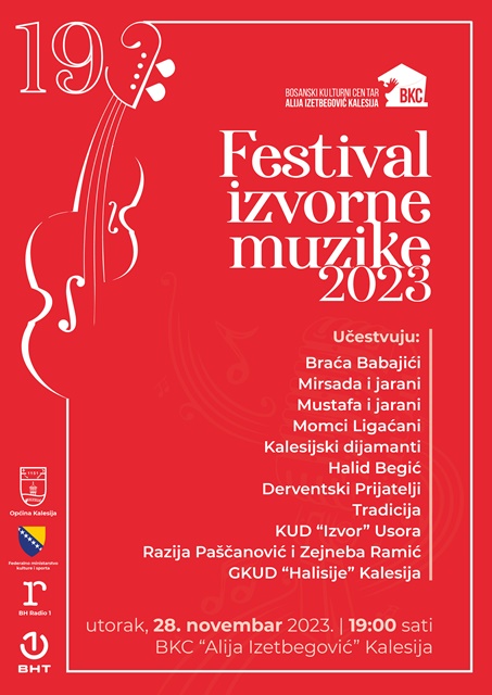 večeras u kalesiji 19. festival izvorne muzike kalesija 2023
