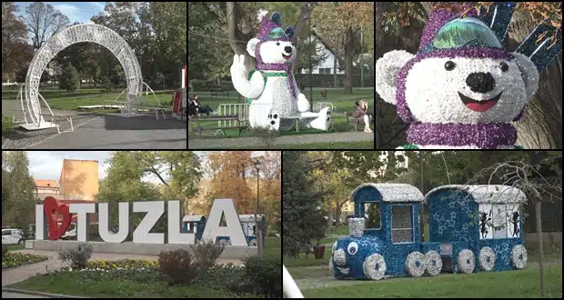 (Video) Tuzla uskoro u novodišnjem ruhu, počelo ukrašavanje grada