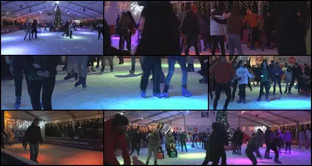 (Video) Dobra zabava na tuzlanskom klizalištu