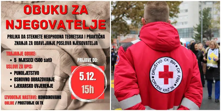 (VIDEO) Bijedić: Do decembra 2023. godine otvoren poziv za “Obuku za njegovatelje” pri Crvenom križu TK