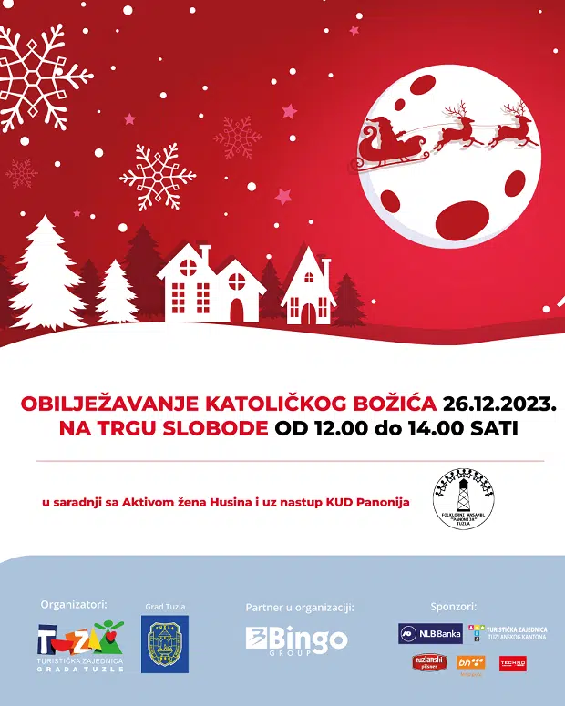 “Zima u Tuzli”: Sutra proslava Božića na Trgu slobode