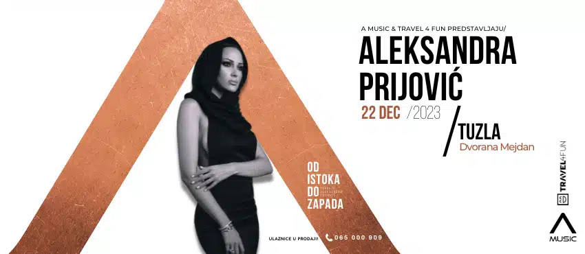 Ovo su pravila za posjetioce na koncertu Aleksandre Prijović u Tuzli