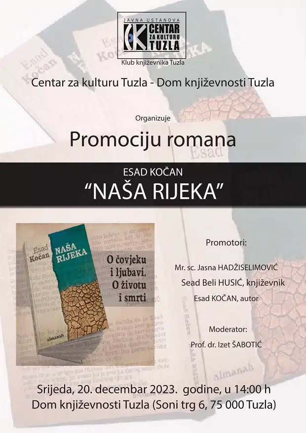 Promocija romana “Naša rijeka” Esada Kočana
