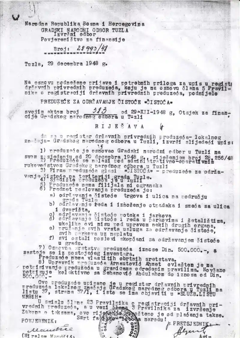 JKP ˝Komunalac˝obilježava 75. godina rada i poslovanja