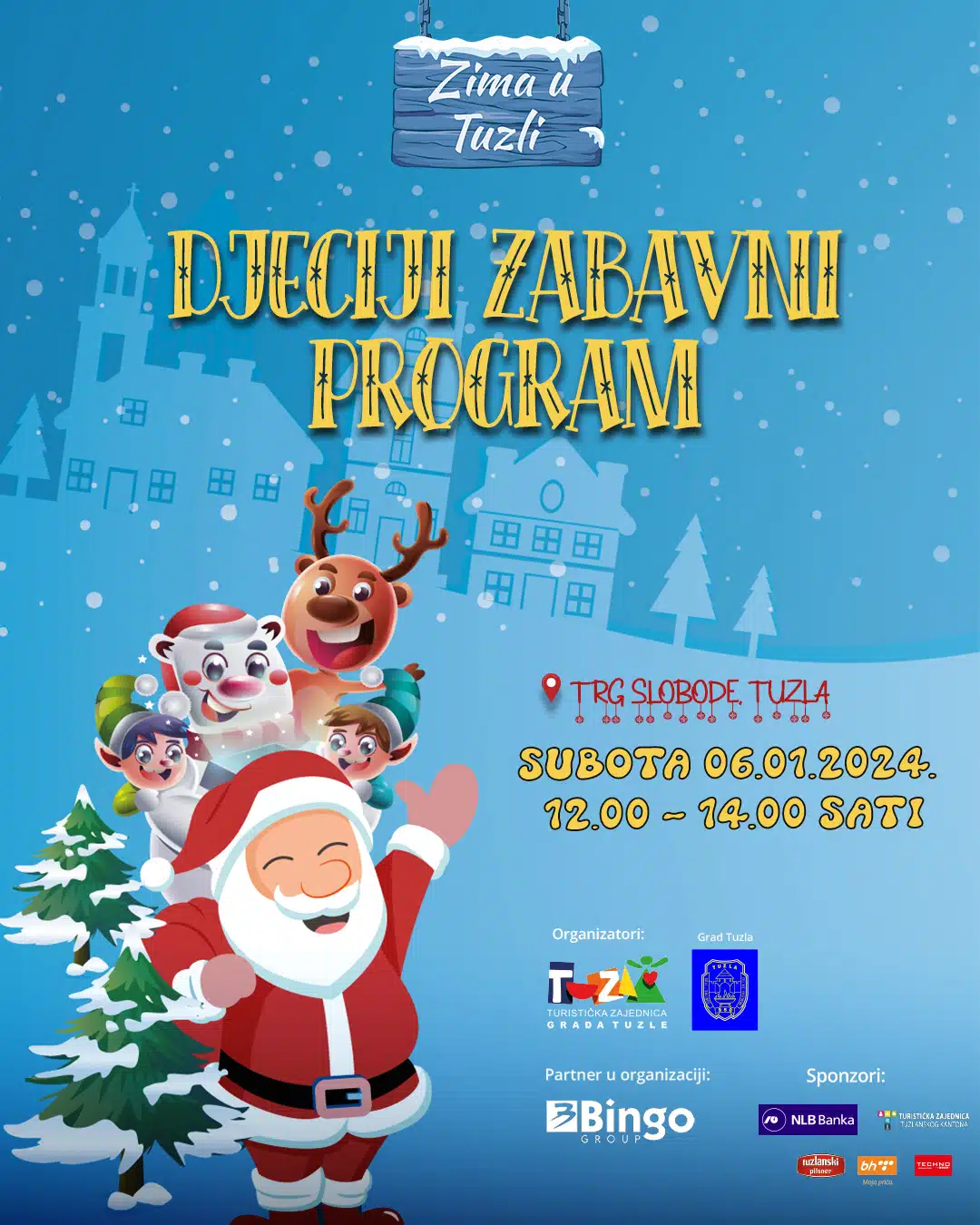 Tokom vikenda u Tuzli dječiji program i Obilježavanje Pravoslavnog Božića