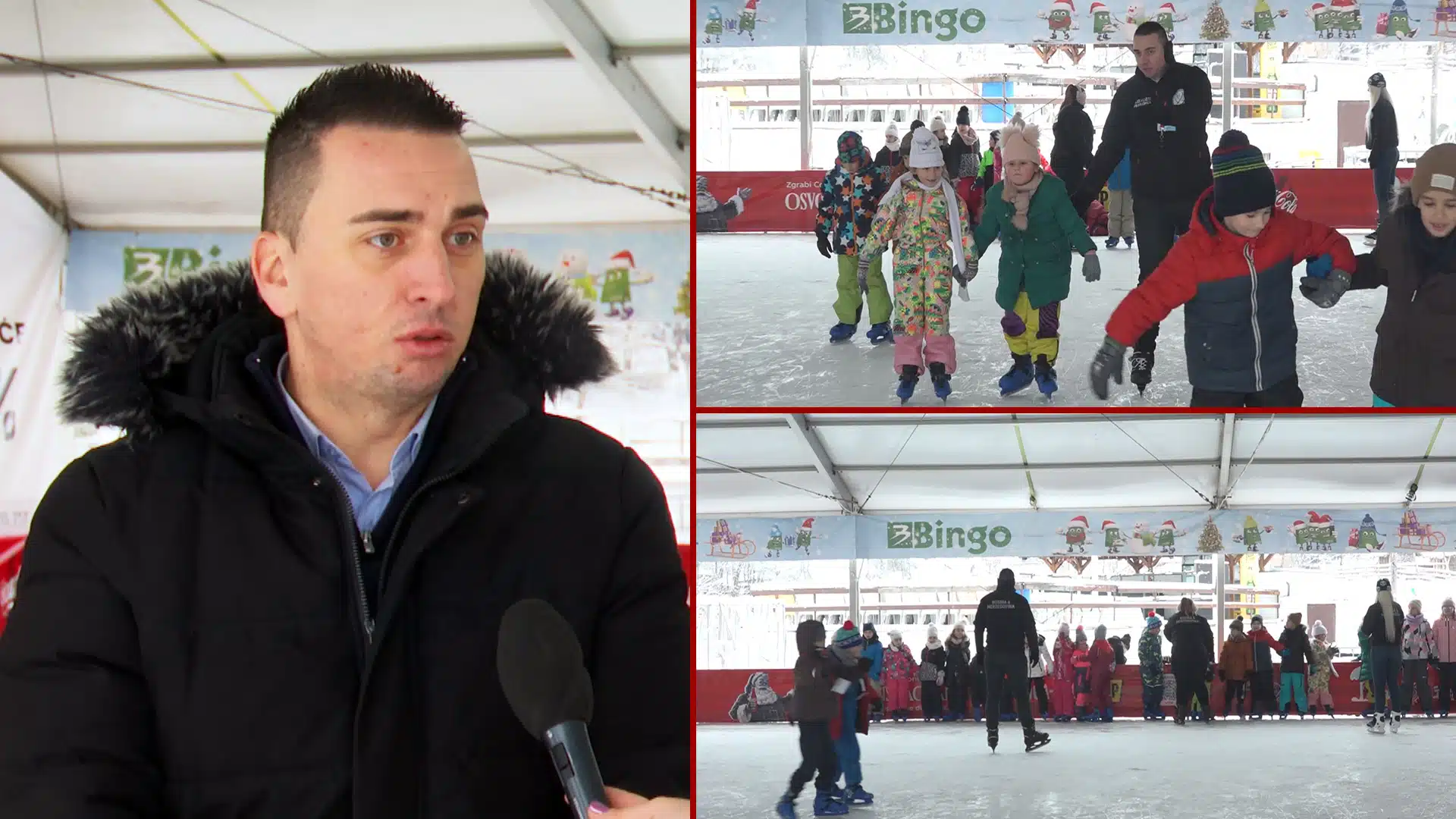 (VIDEO) Velika zainteresovanost za Školu klizanja na tuzlanskom klizalištu
