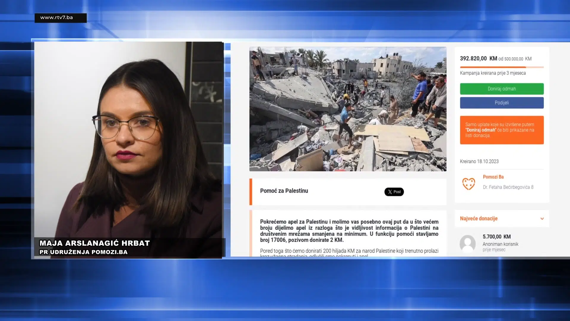 (Video) Pomozi.ba poslalo još sedam šlepera humanitarne pomoći za Gazu