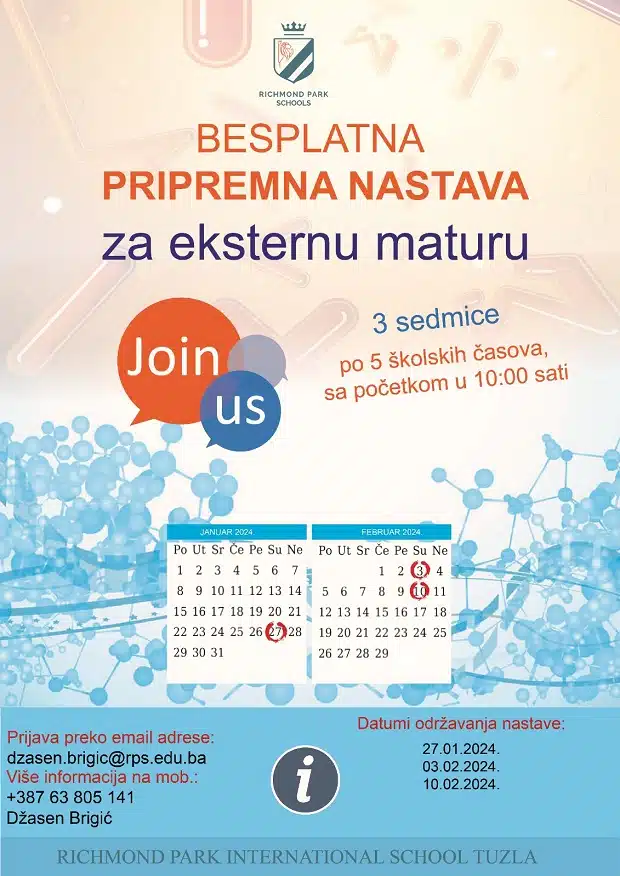 Besplatna pripremna nastava za eksternu maturu