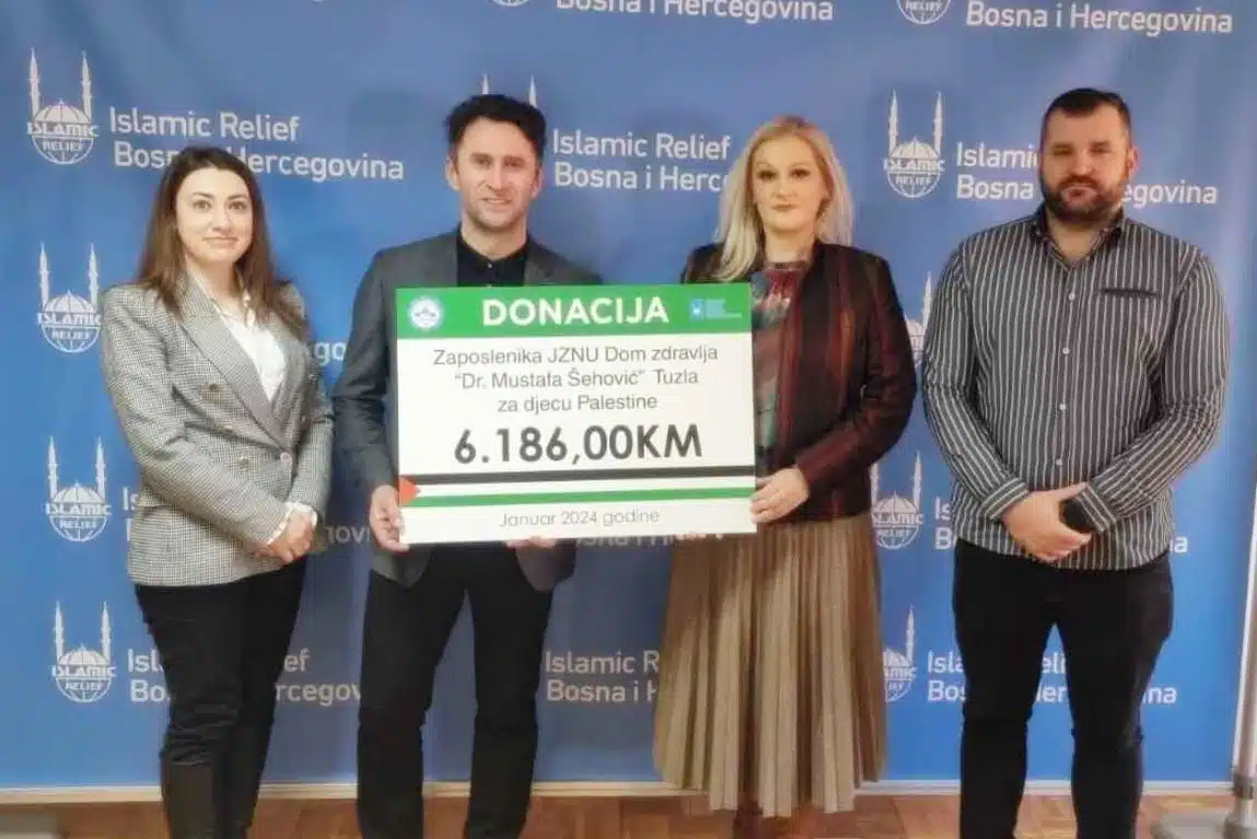 “Dom zdravlja” Tuzla: Novčana donacija za djecu Palestine