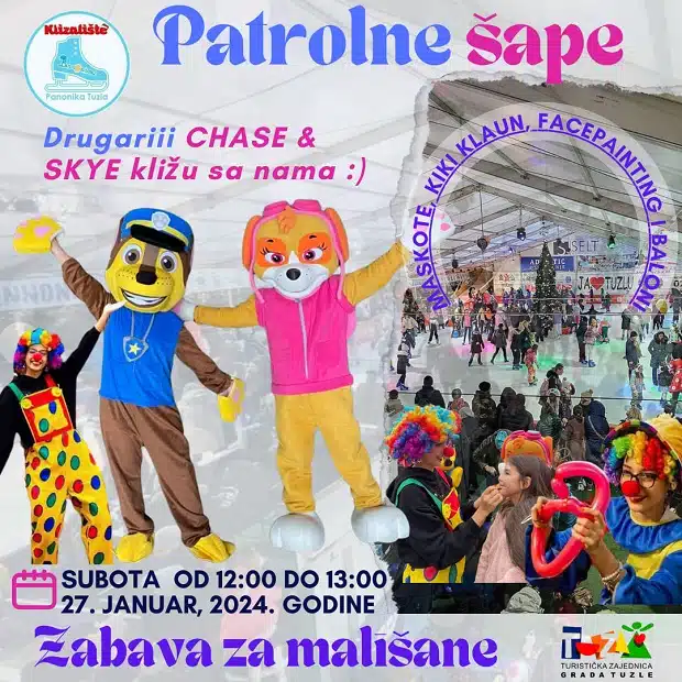 I ove subote zabava za mališane na klizalištu