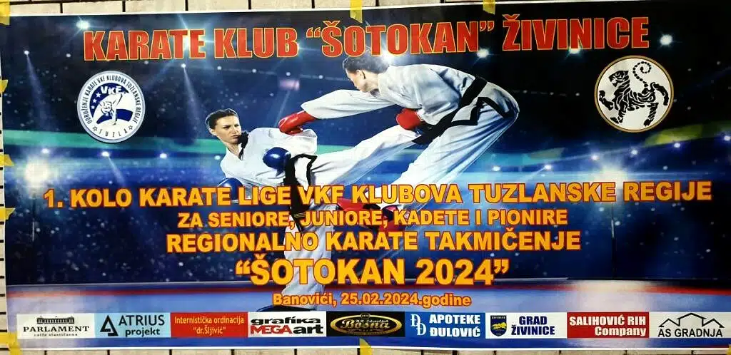 Ostvareni rezultati 1.kola Karate lige Tuzlanske regije