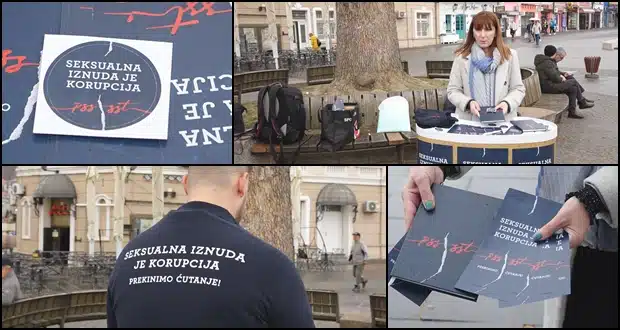(Video) U Tuzli održana ulična akcija „Seksualna iznuda je korupcija. Prekinimo ćutanje!“