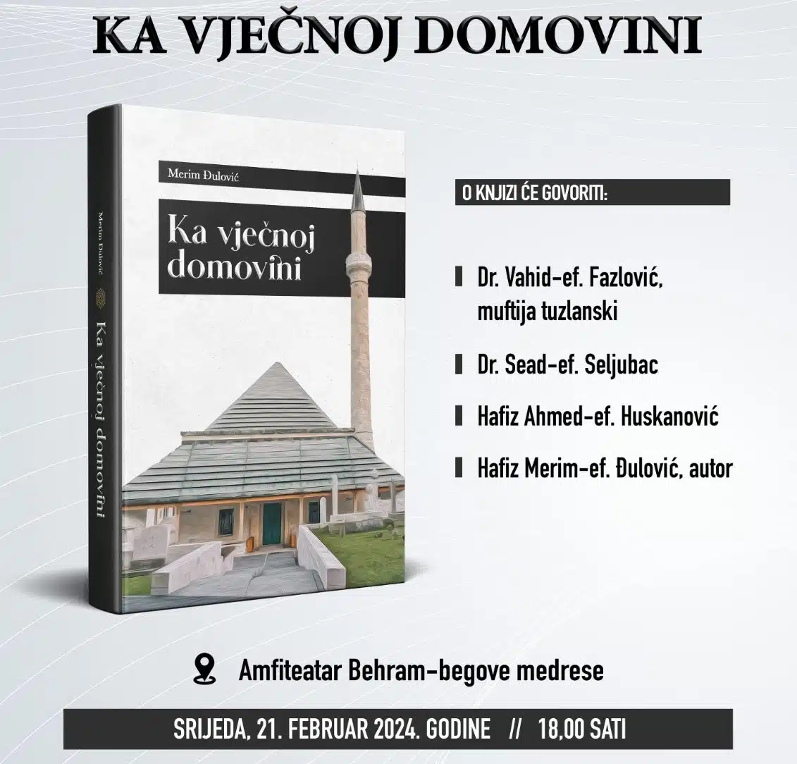 Večeras promocija knjige “Ka vječnoj domovini” autora hafiza Merim-ef. Đulovića