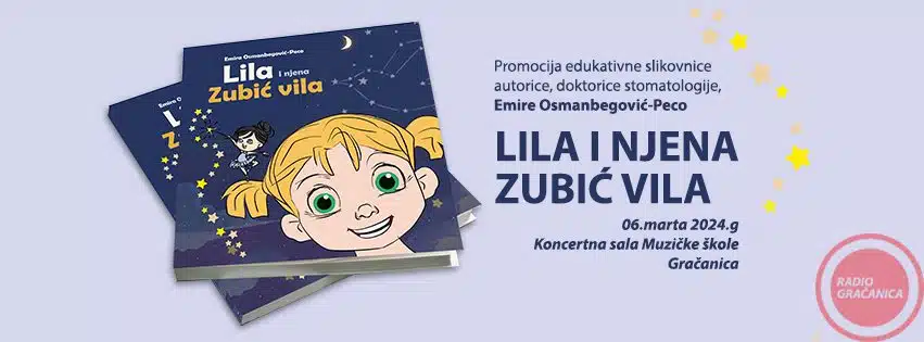 U srijedu promocija slikovnice “Lila i njena dobra vila” –