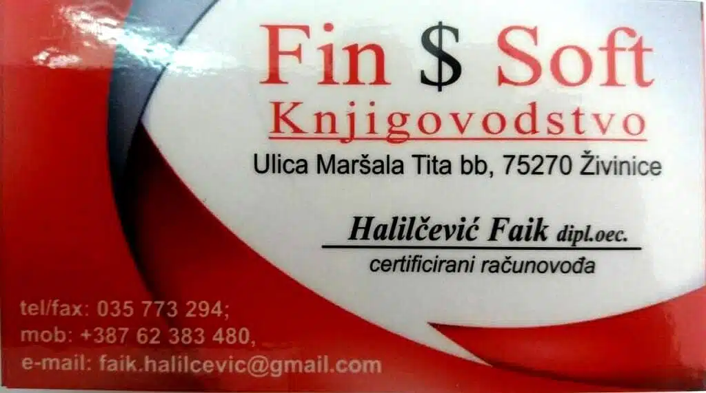 FinSoft doo:Knjigovodstvene usluge-sve na jednom mjestu-“Poklonite svoje povjerenje nama”