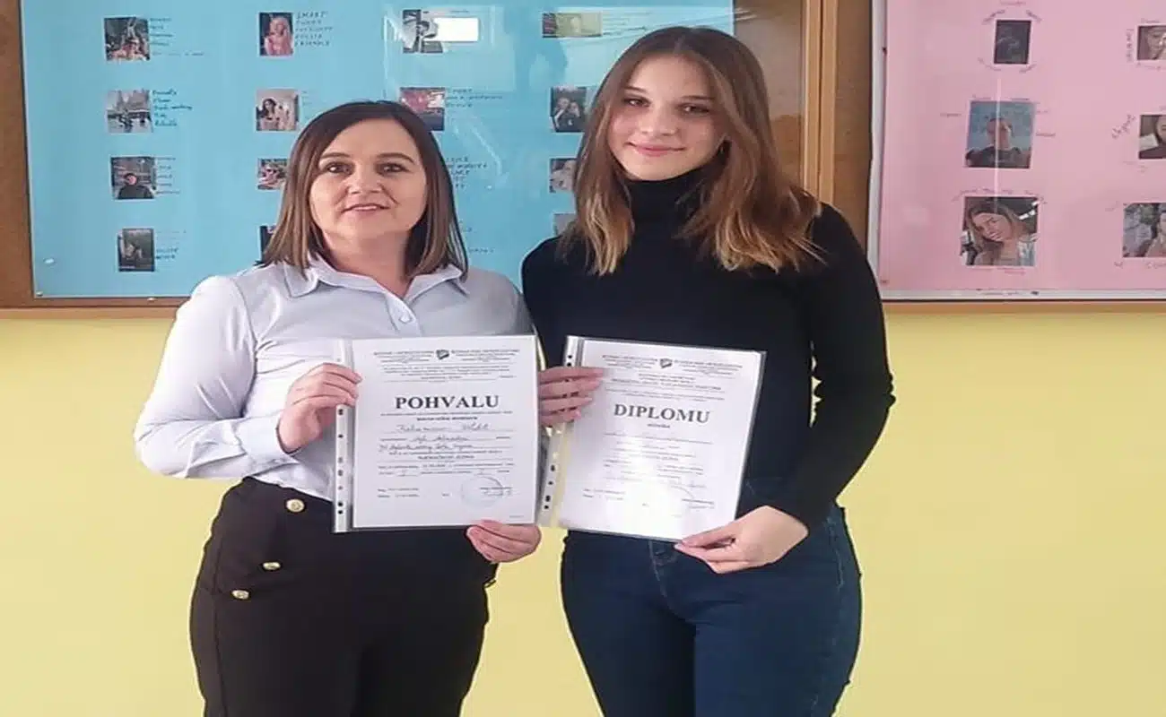 Učenica MSŠ Sapna Nejla Mehmedović pobijedila na kantonalnom takmičenju iz njemačkog jezika