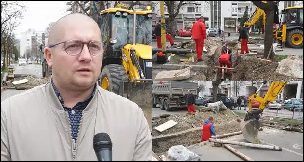 (VIDEO) Radnici Centralnog grijanja izvode radove u naselju Sjenjak