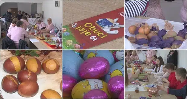 (Video) Tradicionalno zajedničko farbanje uskršnjih jaja u Par selu