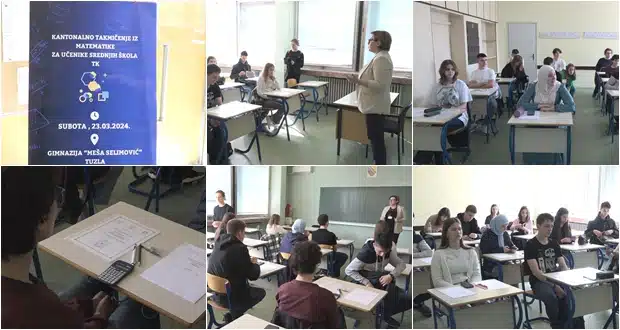 (Video) U Tuzli Kantonalno takmičenje iz matematike za srednjoškolce