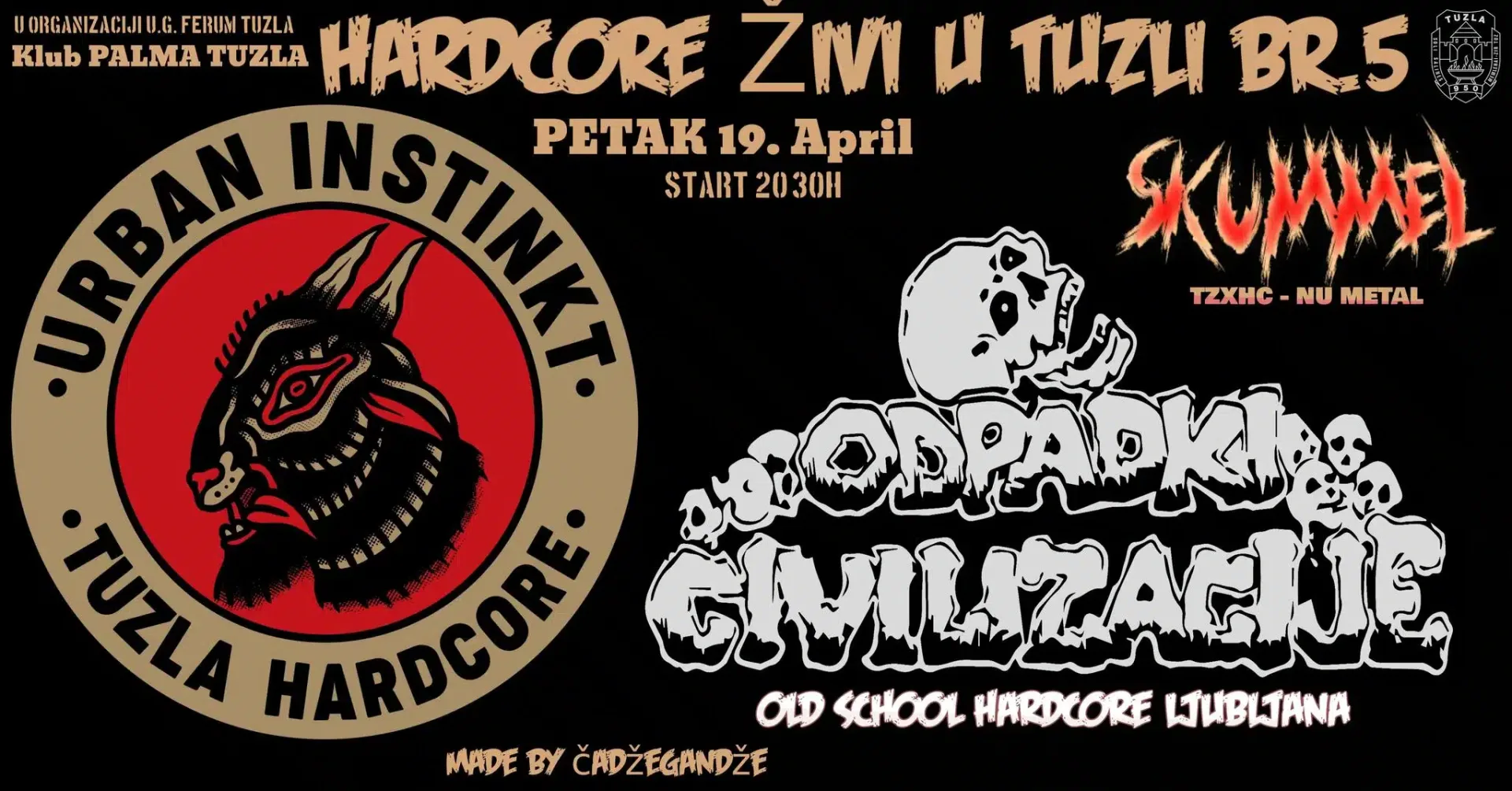 ”Hardcore živi u Tuzli” u Klubu Palma