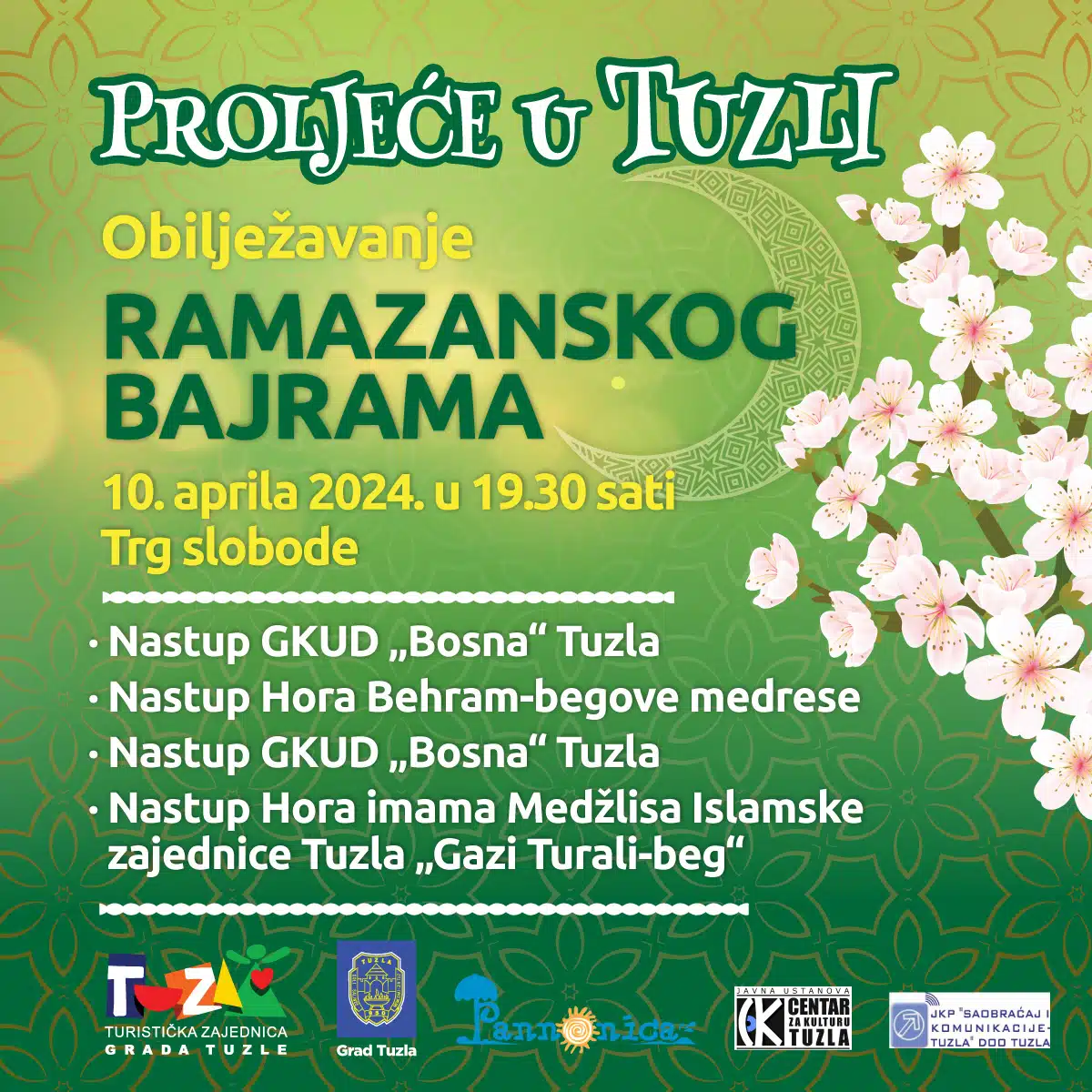 Obilježavanje Ramazanskog bajrama na Trgu slobode u Tuzli
