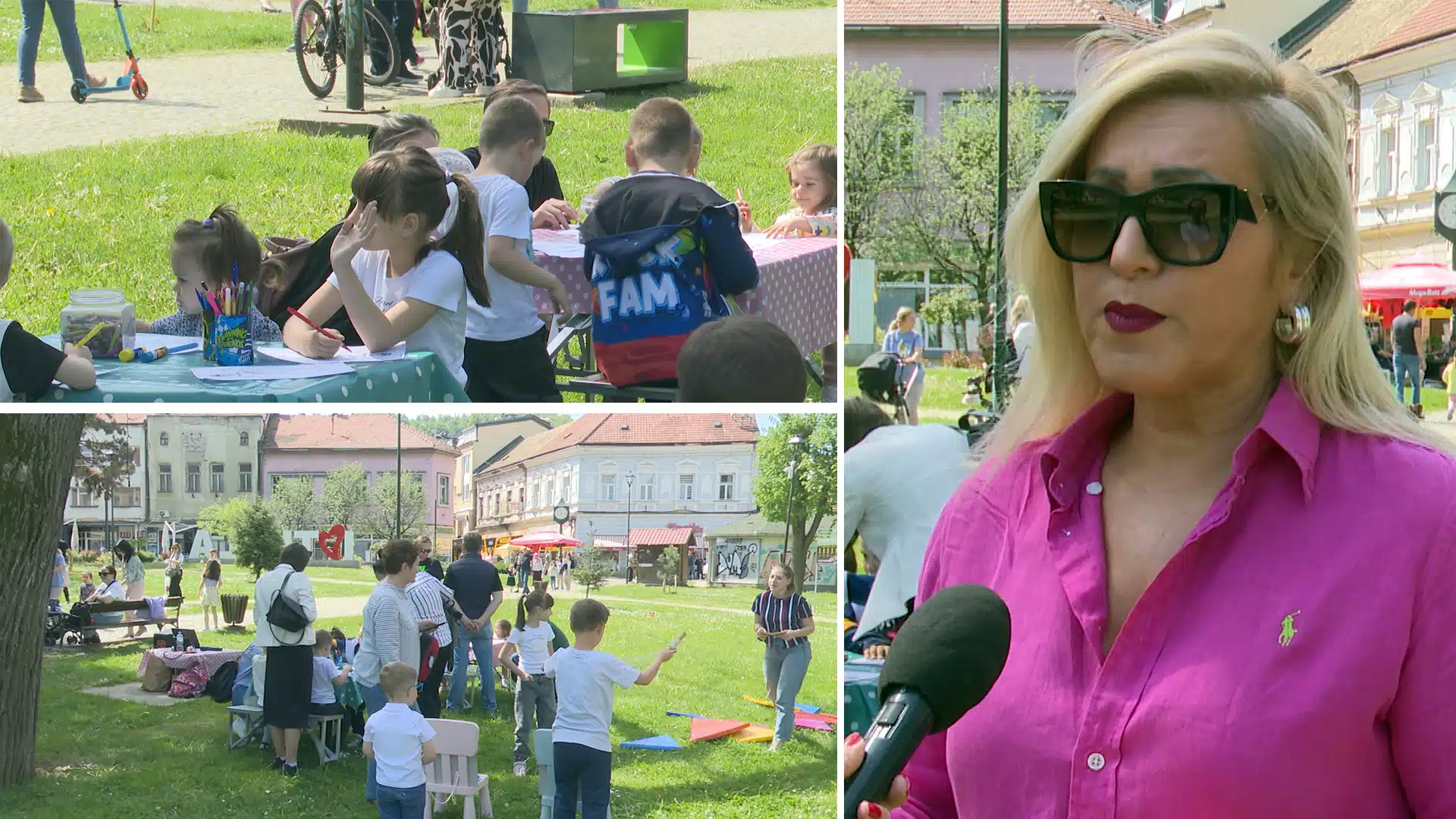 (Video) Proljeće u Tuzli: Zabava za najmlađe u Gradskom parku