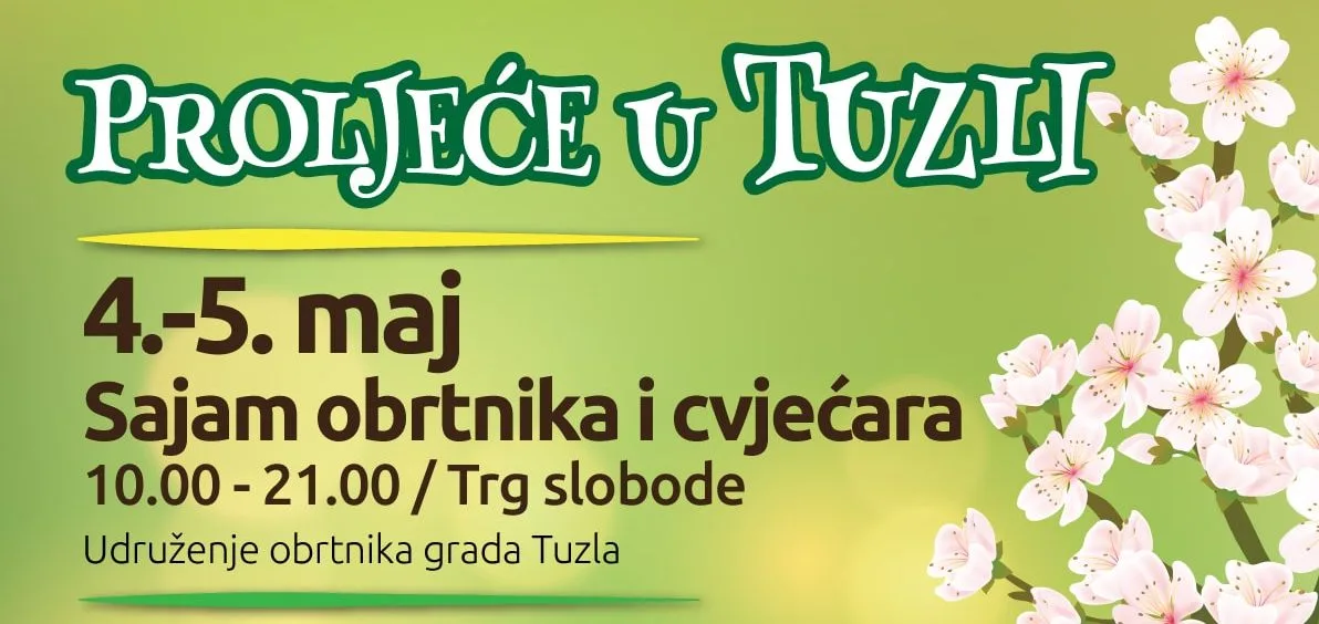Pogledajte program “Proljeća u Tuzli” 4-6. maja