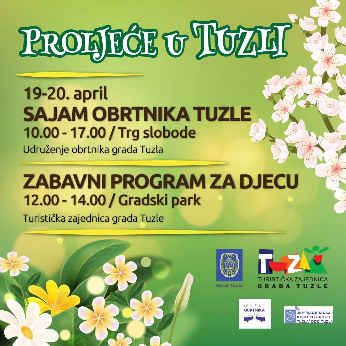 Proljeće u Tuzli: Sajam obrtnika na Trgu slobode, u parku zabava za najmlađe