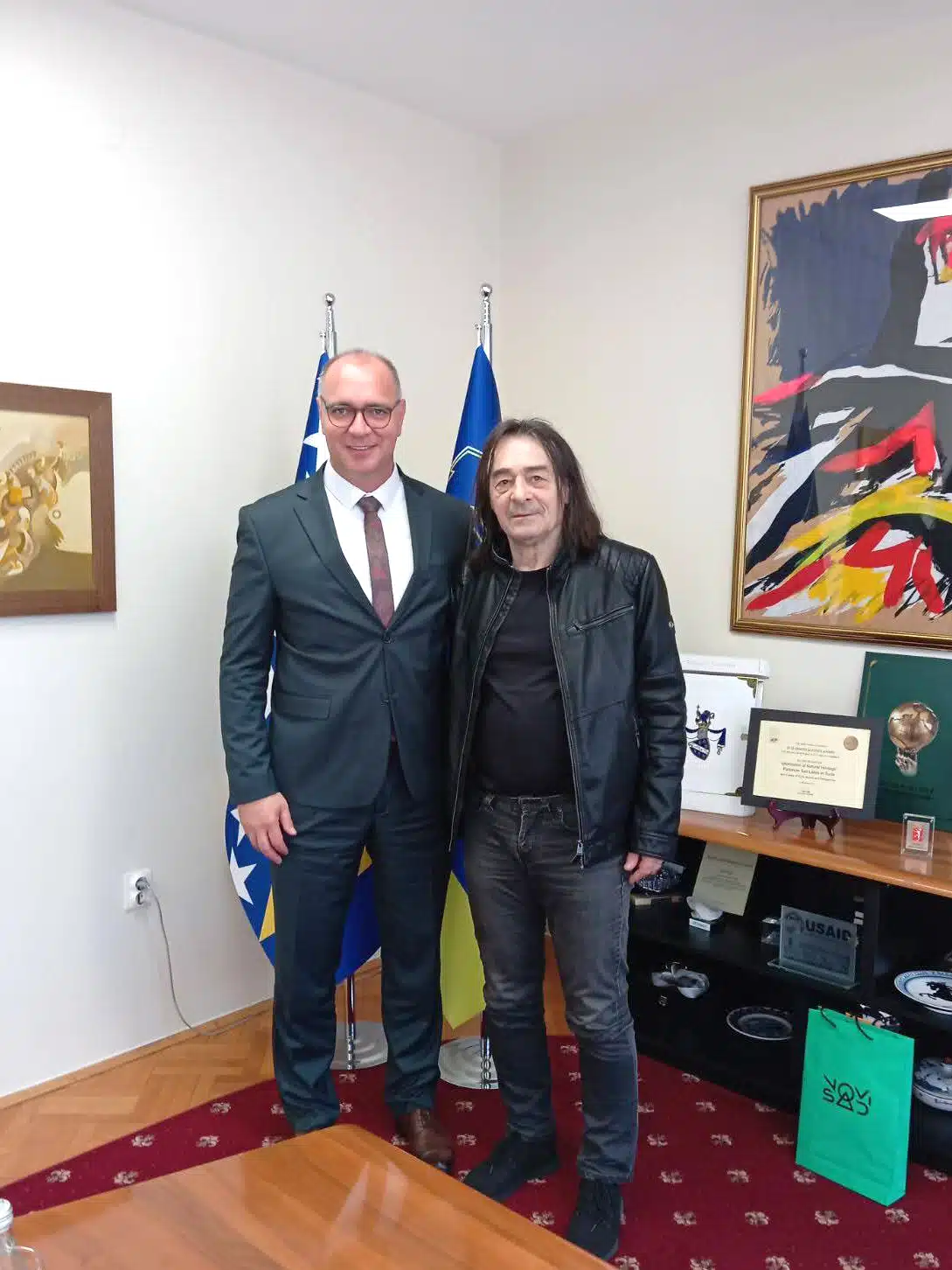 Gradonačelnik Lugavić sastao se s muzičarom Dadom Topićem