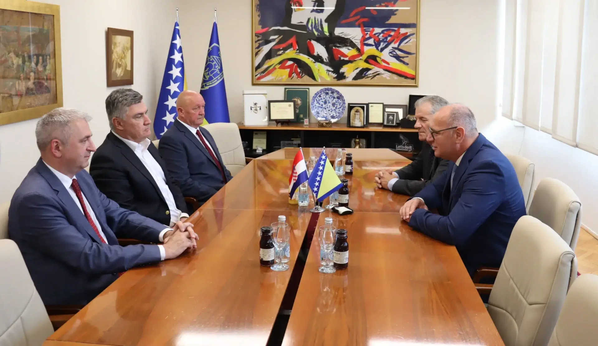 Predsjednik Milanović sastao se sa gradonačelnikom Lugavićem