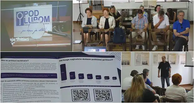 (Video) Forum građana Tuzle i Koalicija “Pod lupom” : “Neophodna politika nulte tolerancije prema pritiscima na birače u BiH”