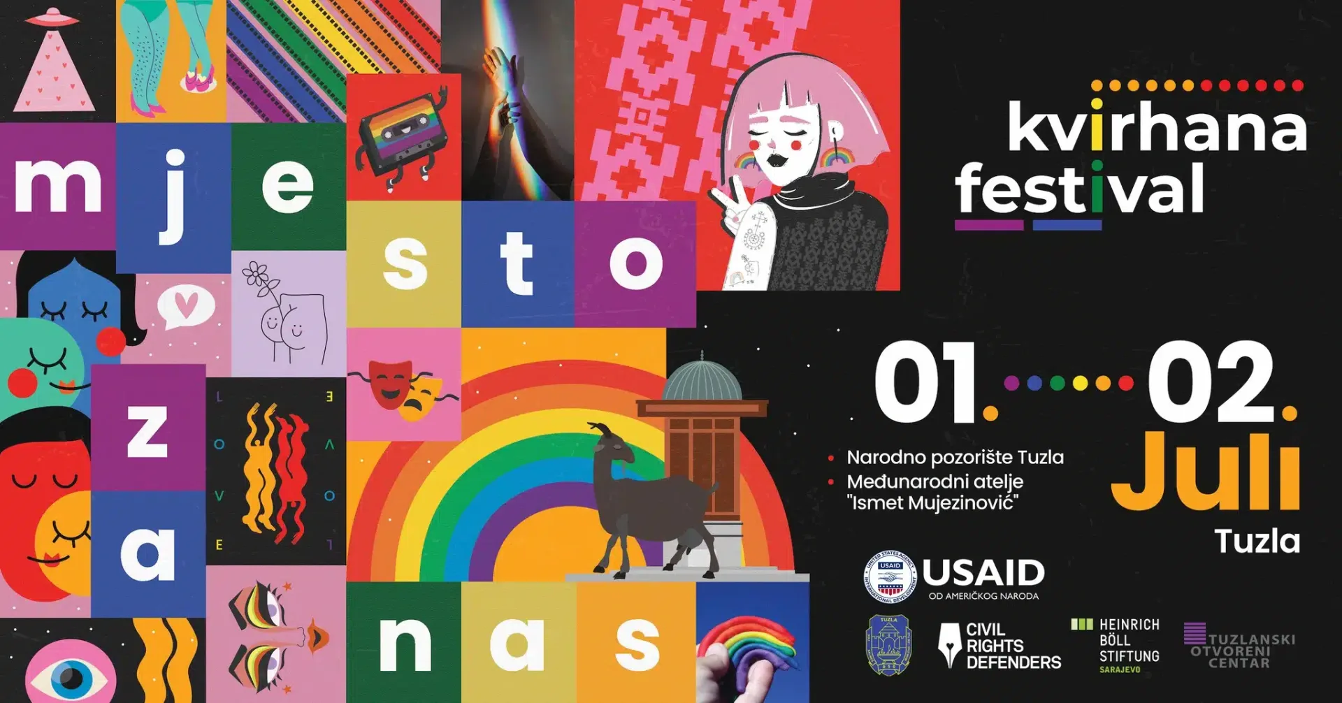 (Video) Festival kvir umjetnosti i aktivizma Kvirhana na nekoliko lokacija u Tuzli